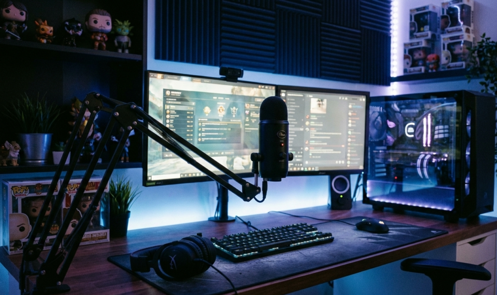 Setup avec micro Blue Yeti
